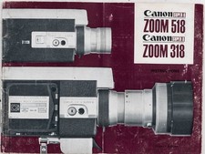 Vintage Canon Super 8 518 318 Movie Camera INSTRUCTION MANUAL Original OEM