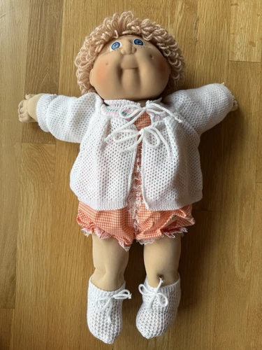 Jesmar Spain Cabbage Patch Kids Champagne Blue Eyes Freckles HM3 Complete Outfit