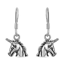 Magical Dream Unicorn Sterling Silver Dangle Earrings