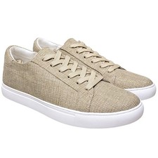 Kenneth Cole New York Women Kam Low Top Casual Sneaker Sz US 7M Natural Glitter