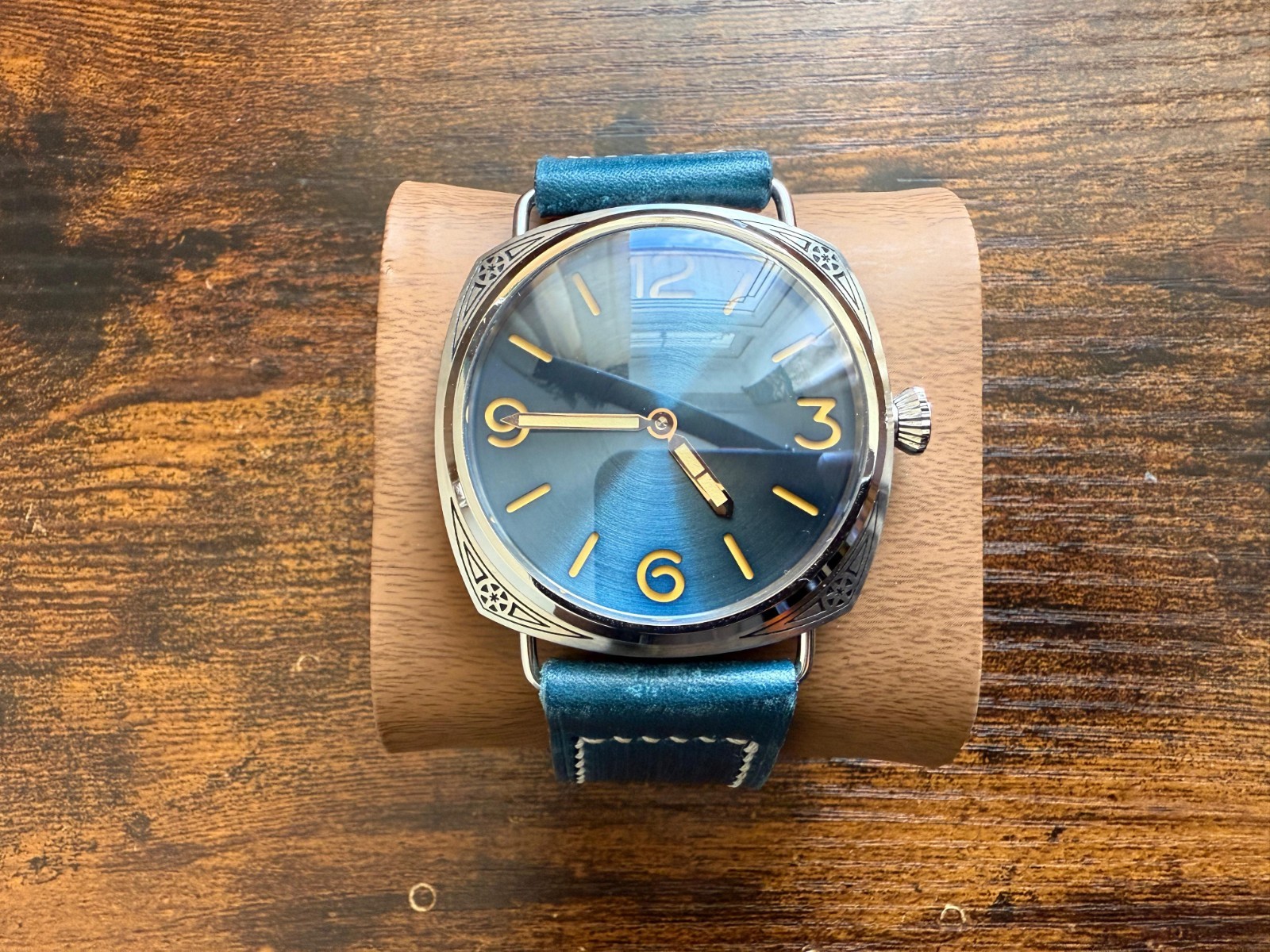 Bespoke military style Watch  – ETA/Unitas 6498 handmade strap