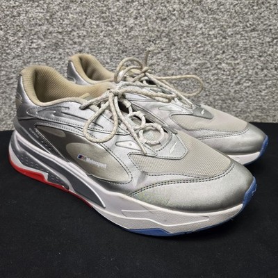 PUMA BMW M Motorsport RS-Fast Shoes Mens Size 11 Silver Sneakers 307082-01