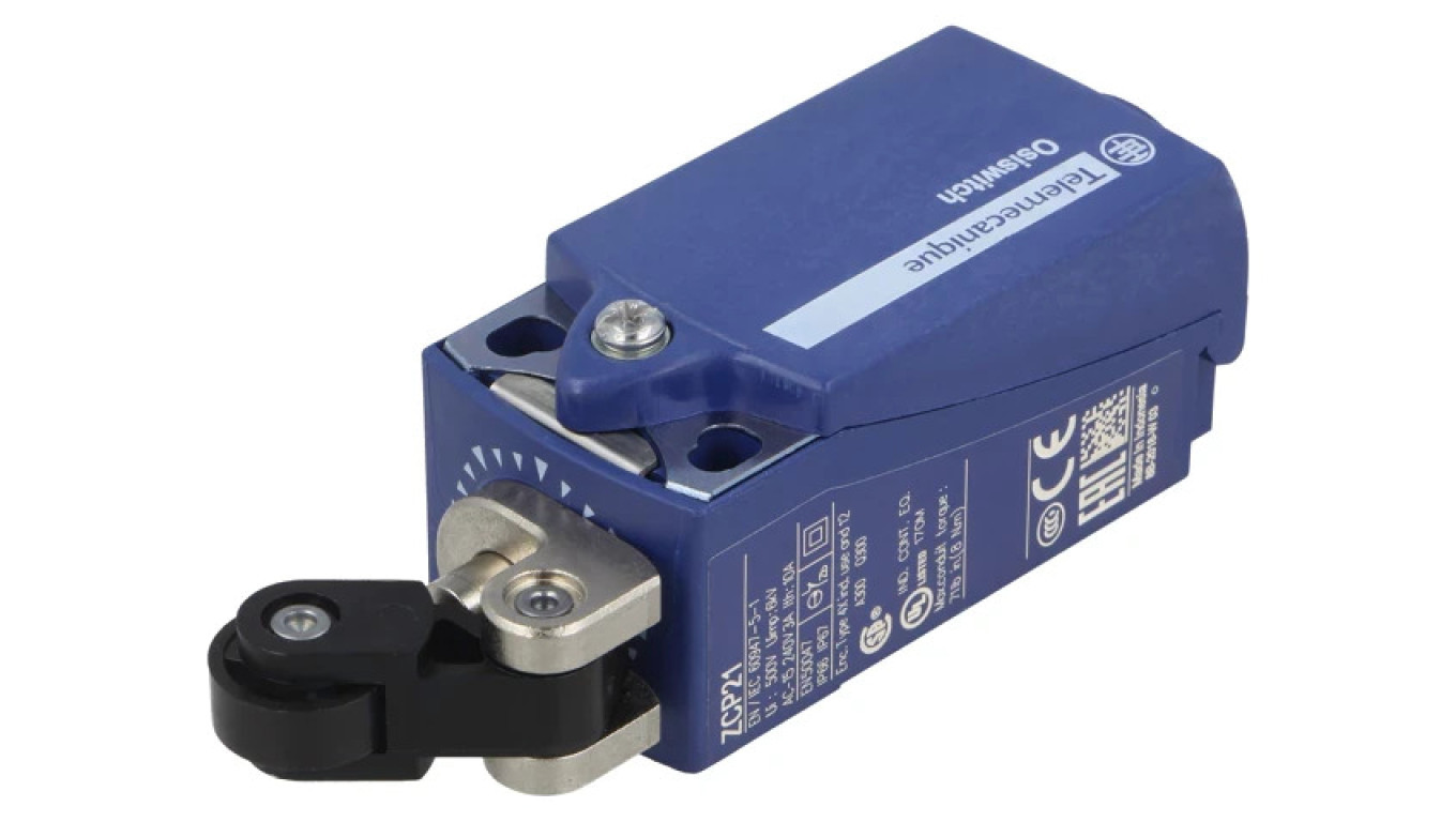 XCKP2121P16 limit switch lever R 20.2 mm, plastic roller Ø14 mm /T2UK