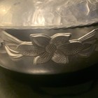 Serving Dish With Lid~8”~Vintage~Hammered Aluminum~Embossed~Tulip Floral Design — photo 4