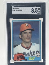 1981 Topps Nolan Ryan SGC 8.5 Rare High Grade