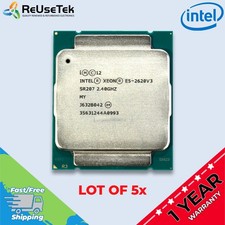 Lot of 5  Intel Xeon E5-2620V3 SR207 2.40GHz 6 Core LGA2011-3 CPU Processor