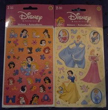 Vintage Y2K Sandylion Disney Princess Stickers Unopened Deadstock Lot Of 2 