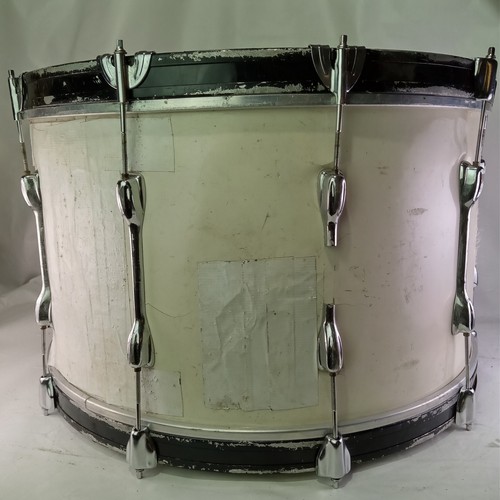 Slingerland 14x24" Bass Drum 3-lagig Ahorn/Afrikanisches Mahagoni Vintage 70er Jahre weiß glänzend - Bild 5 von 10