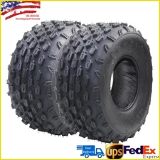 2 Pack 19x7.00-8 ATV UTV Tires All Terrain Tire 4 Ply Rated 19x7-8 19x7x8 19-7-8