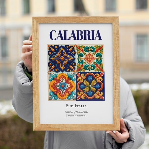 Calabria Tile Print | Italian Folk Decorative Wall Art - Picture 7 of 11