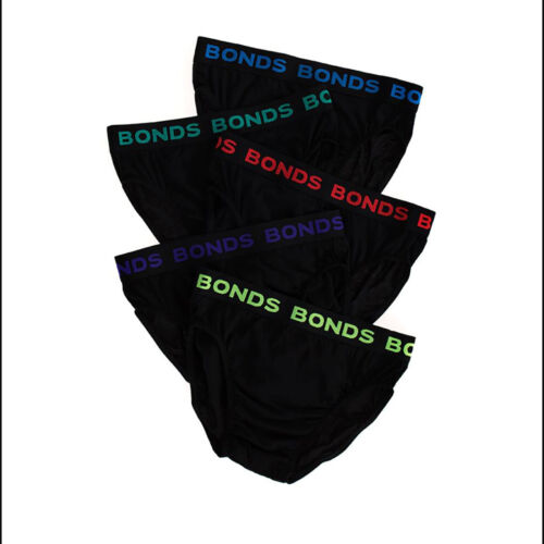 Bonds 5 Pack Mens Assorted Black Blue Grey Cotton Hipster Brief Undies Underwear - Picture 3 of 15