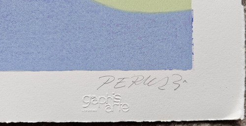 Osvaldo Peruzzi Regatta HAND SIGNED Lithograph Italian Artist sea art - Picture 3 of 8