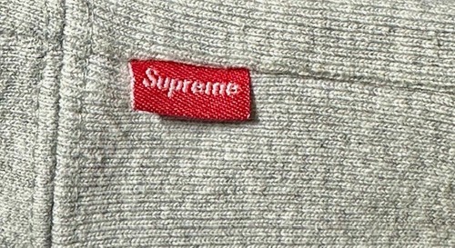 Supreme Box Logo Crewneck Sweatshirt - Heather Grey - Size Large - Picture 3 of 4