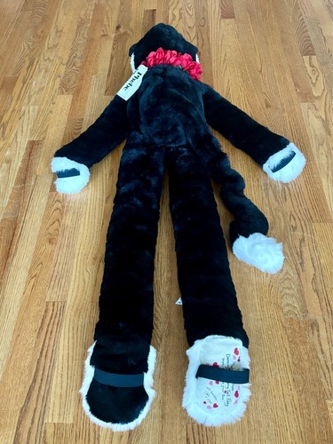 1998 Phebe Phillips Dancing Cat Long Tail Tibby 48” Plush w/ Hangtag Signed Foot - Picture 7 of 10