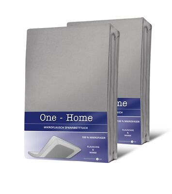 2 Spannbettlaken 180-200x220 cm Winter Flausch silber Bettlaken Boxspringbett