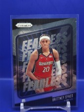 Brittney Sykes 2024 Panini Prizm WNBA Fearless Insert #15 Washington Mystics
