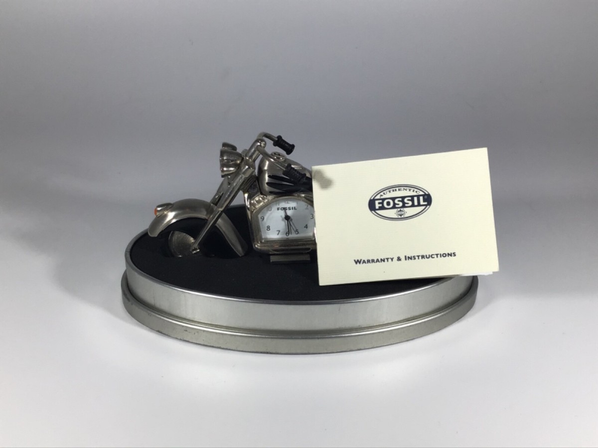 ?FOSSIL?LIMITED EDITION MOTORCYCLE CLOCK NIB Fossil Limited Edition Timepiece Motorcycle Desktop Clock | eBay main image 4