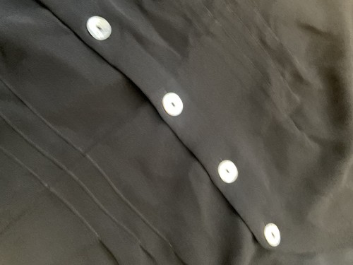 Aritzia Wilfred Button Front Dress Black Sheer Lined Size 2 NWOT - Picture 8 of 9