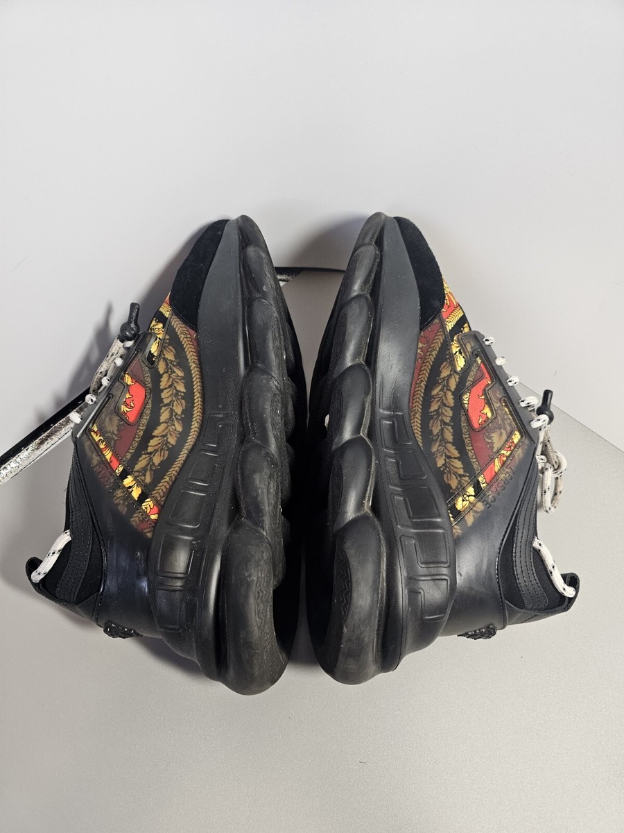 Authentic Versace Chain Reaction Sneakers Mens Sz 43/Used