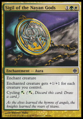 Magic the Gathering MTG Sigil of the Nayan Gods (78) Alara Reborn   LP