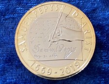 United Kingdom £2 2019 Samuel Pepys 450th Anniversary BU Two Pound Coin