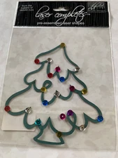 LASER COMPLETES PRE-ASSEMBLED LASER SHAPES CHRISTMAS TREE SEQUIN DECORATED TREE