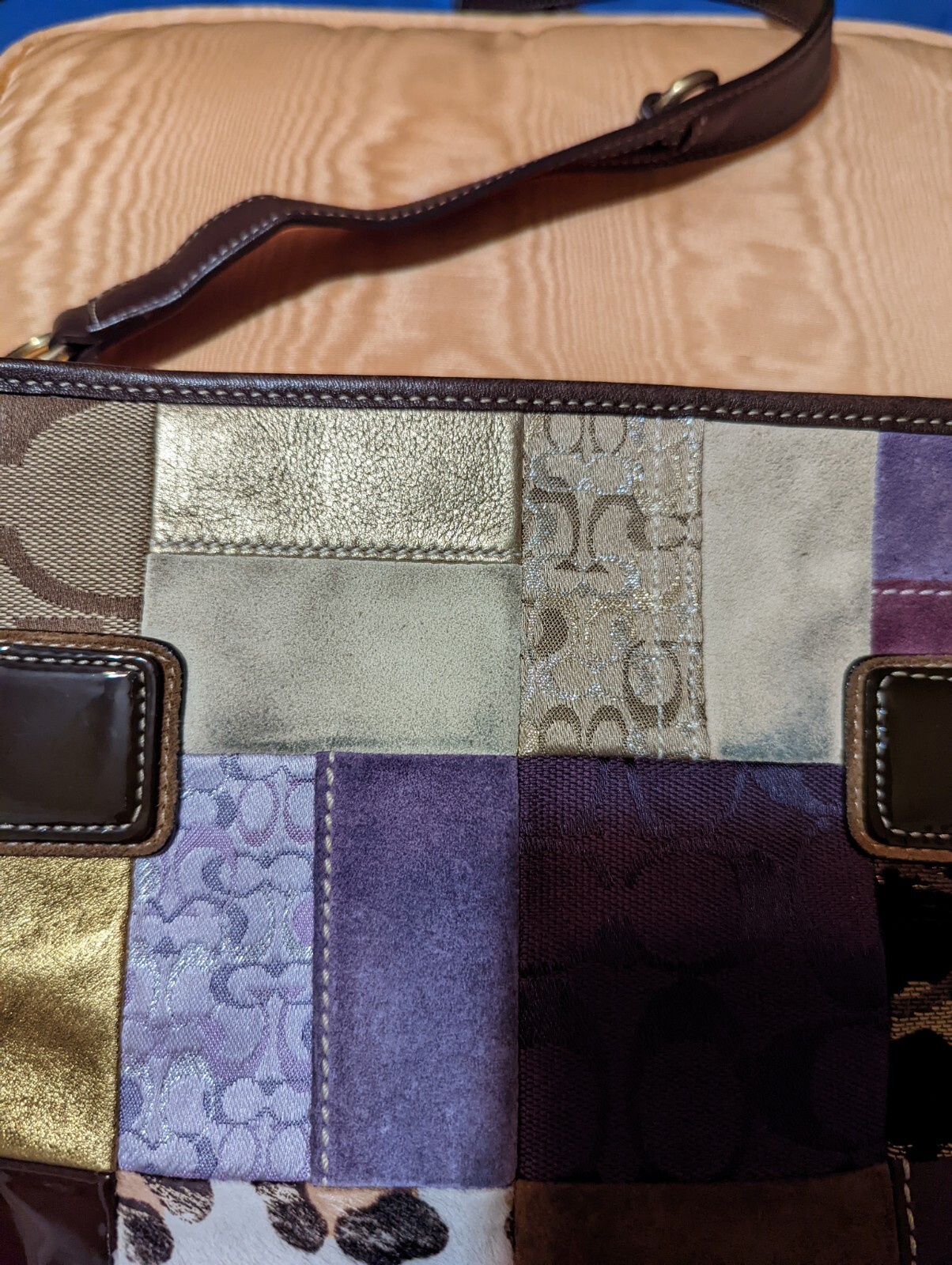 COACH Patchwork Limited Edition Leather Suede Cro… - image 6