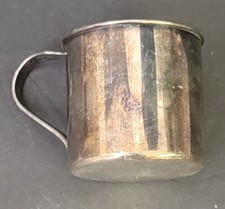 Tarnished Silver Baby Cup Tudor Plate Oneida Community 2.25" Tall