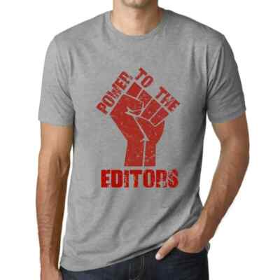Men's Graphic T-Shirt Power To The Editors Eco-Friendly Limited Edition