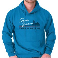 San Juan Puerto Rico Boricua Pride Vintage Hoodie Hooded Sweatshirt Men Women
