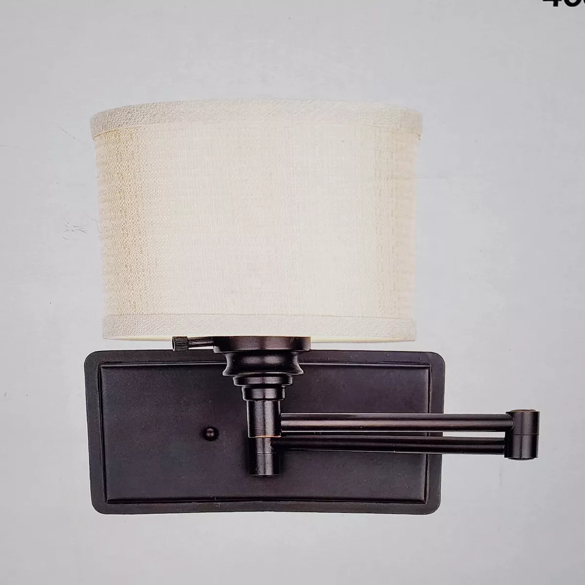 Hampton bay wall sconce with swing arm online