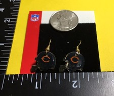 CHICAGO BEARS J HOOK EARRINGS Comes In Cotton Filled Box
