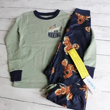 Carter's Boy's 2 Pc Pajama Set Youth Size 5 5T  Dirt Bike