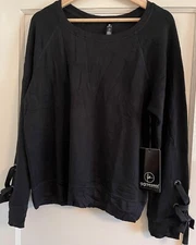 90 DEGREE by REFLEX, WOMEN'S XS BLACK TOP, LFW99690, NEW $68 TAG