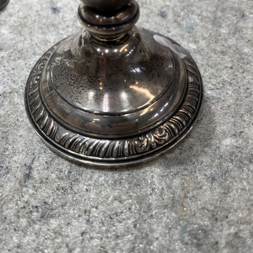 Pair Vintage STERLING Frank WhitingCandlestick Holder & A Candle Snuffer - 第 3/19 張圖片