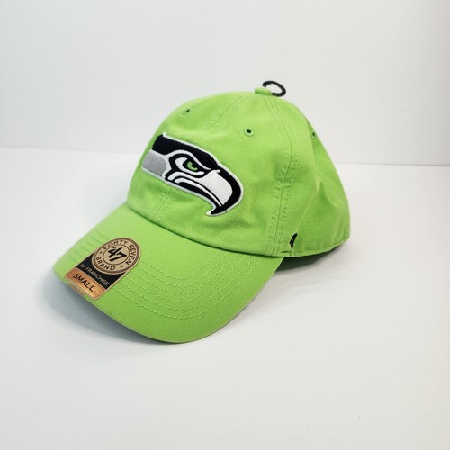 Green Seattle Seahawks Cap 47 Brand Size Small NFL Stretch Fit Football Hat - Picture 4 of 18