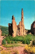 Colorado Ruins of Montezuma Temple Garden of the Gods Spires Postcard