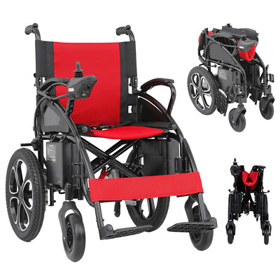 2 Battery 500W All Terrain Electric Wheelchair Heavy Duty Foldable Wheelchairs