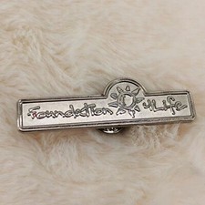 Foundation 4Life Silver Tone Lapel Pin - Help Fight Childhood Poverty