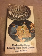 Vtg 1972 Waterworks Parker Brothers Leaky Pipe Card Game Complete