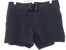 New La Blanca Aboard Board Shorts Women Size Medium Black Swim Surf NWT