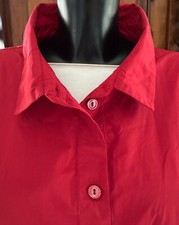 Katharina HOVMAN Bluse Gr. 42 - L - XL ROT Ta...