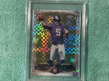 2014 TOPPS CHROME TEDDY BRIDGEWATER ROOKIE XFRACTOR FOOTBALL CARD #173  VIKINGS. rookie card picture