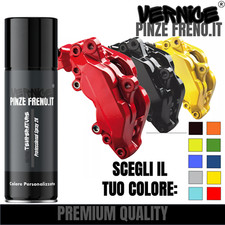 Vernice Spray 2K per Pinze Freni Lucido ad Alta Temperatura Rosso Nero Tuning