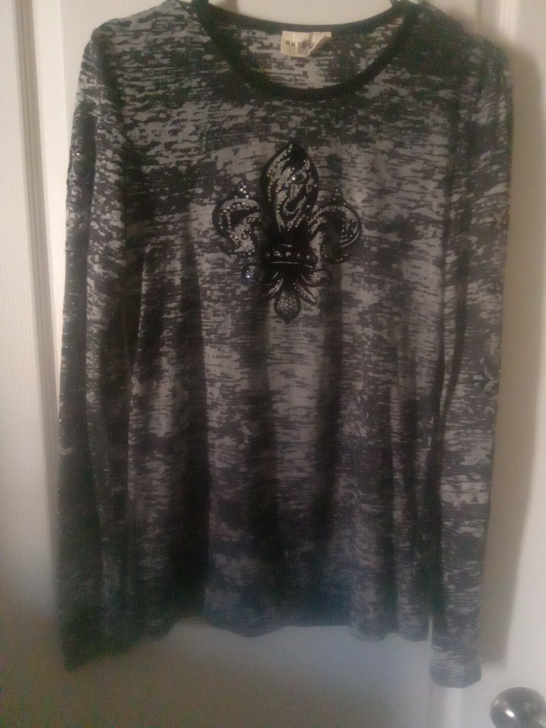 MM Unplugged Long Sleeve Tee Black Gray Size L