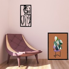 Minimalist Women Metal Wall Art Decor Wall Hanging for home Living Room Bedroom