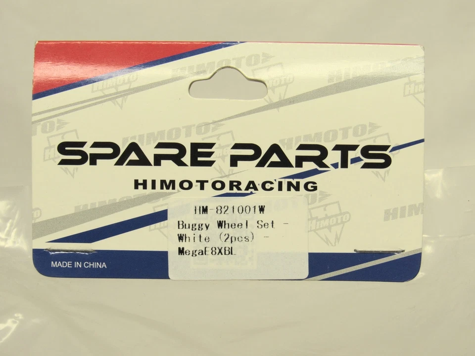 Juego de ruedas de buggy Himoto 1:8 para blanco para Mega E8XBL 2 pares (paquete de 4) Foto 4 de 4