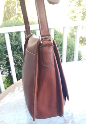 バッグ Vintage Coach Leather Shoulder Bag Brown Coach 165 9710 Vintage Made In U.S.A British Tan Leather Shoulder