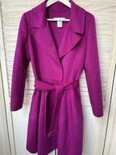 Oscar De La Renta Coat Wool Angora Cashgora Size 0 Uk 6 *please See Video