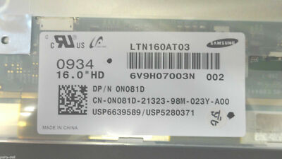 Dell Studio XPS 1640 1645 1647 16'' LED LCD HD Screen LTN160AT03 N081D K458G